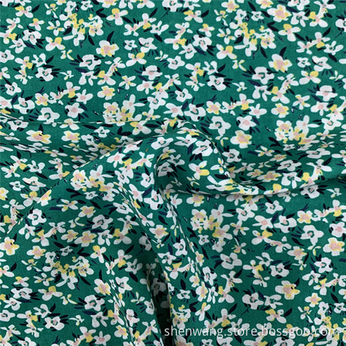 Custom 100 Rayon Floral Printed Women Blouses Fabrics